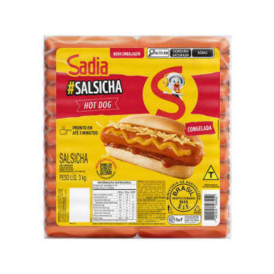 SALSICHA HOT DOG SADIA 12KG