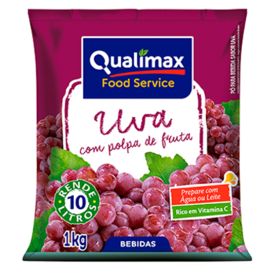 Refresco Uva 1Kg Qualimax - Qualidade e Sabor