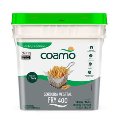 Gordura Vegetal Zt Coamo Fry 400 14,5 Kg - Qualidade e Sabor