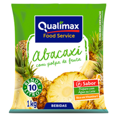 Refresco Abacaxi 1Kg Qualimax - Qualidade e Sabor