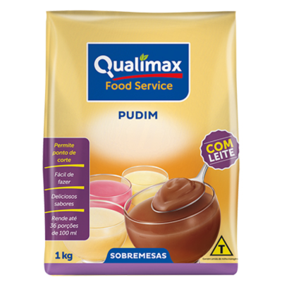 Pudim Baunilha 1Kg Qualimax - Qualidade e Sabor