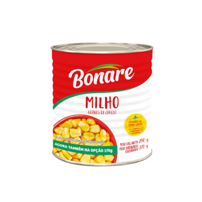 Milho Lata 24X170Grs Bonare - Qualidade e Sabor