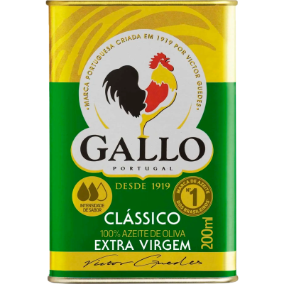Azeite De Oliva Extra Virgem Lata  200Ml Gallo - Qualidade e Sabor