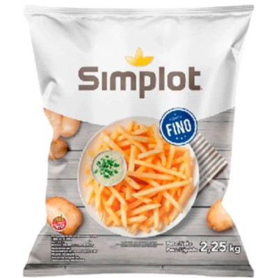 Batata 7Mm Simplot 8X2,25Kg 18Kg - Qualidade e Sabor Batata 7Mm Simplot 8X2,25Kg 18Kg - Qualidade e Sabor
