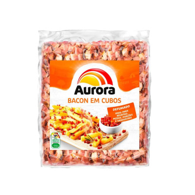 Bacon Em Cubos 1Kg Aurora - Qualidade e Sabor