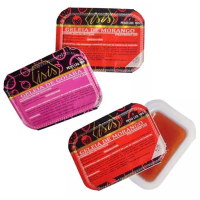 Geleia Blister Morango/Goiaba 144 X 10Gr - Isis - Qualidade e Sabor