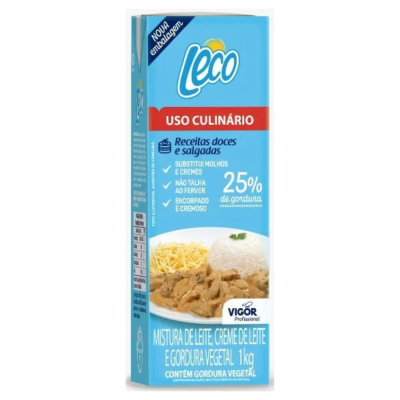 Creme De Leite Culinario Leco 1 Litro - Qualidade e Sabor