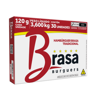 Hamburguer 30 X 120Gr Picanha Brasa - Qualidade e Sabor