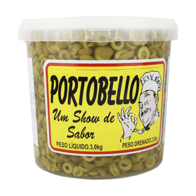 Azeitona Verde Fatiada Sr Cuca Portobello 2Kg - Qualidade e Sabor