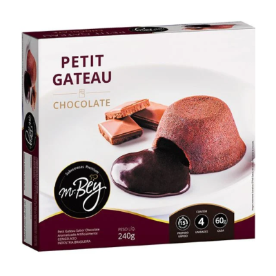Petit Gateau Choc. Varejo 18X240G (4X60G) Mr Bey - Qualidade e Sabor