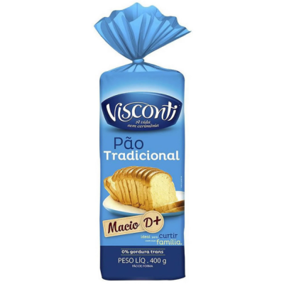 Pao De Forma Tradicional Visconti 10X400G - Qualidade e Sabor