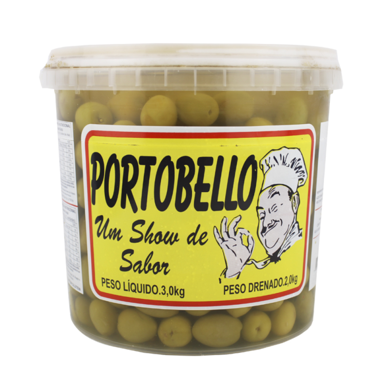 Azeitona Verde Inteira Sr Cuca Portobello 2Kg - Qualidade e Sabor